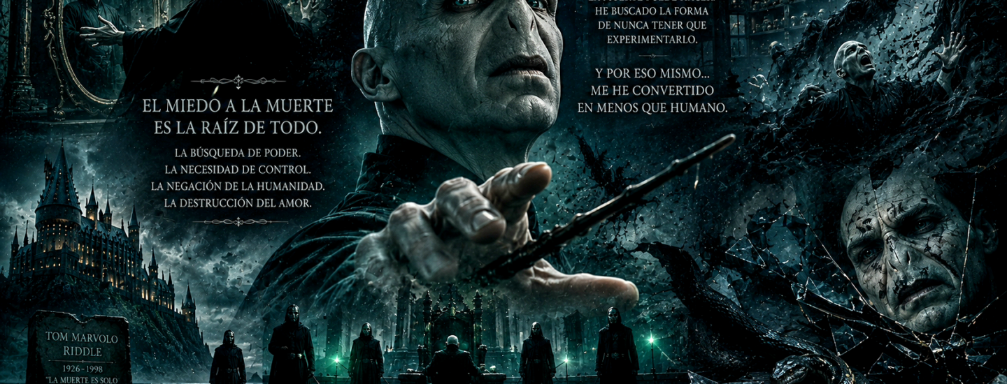 Voldemort y el miedo a la muerte: la tragedia de un hombre que quiso escapar de sí mismo
